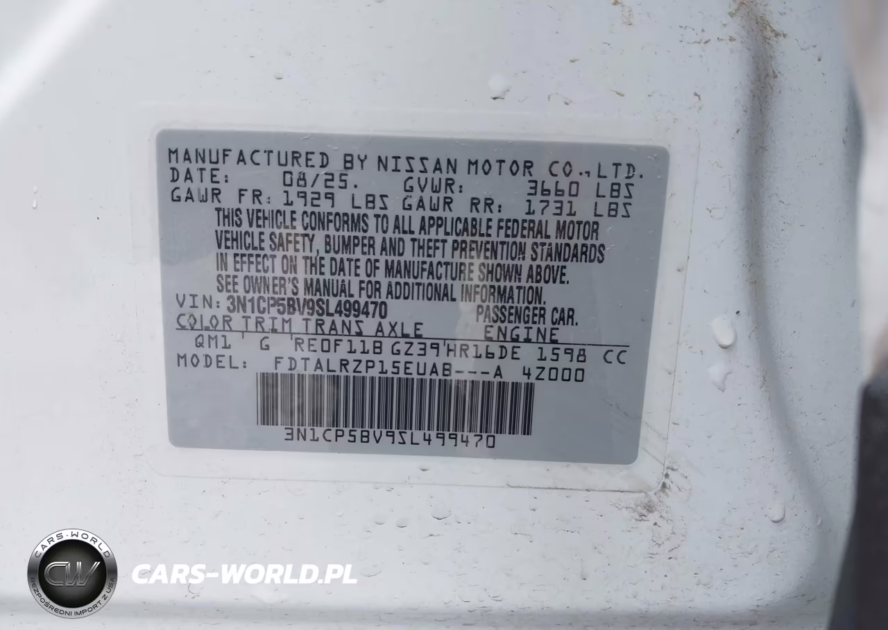 2025 Nissan Kicks Play S VIN:3N1CP5BV9SL499470 - 9