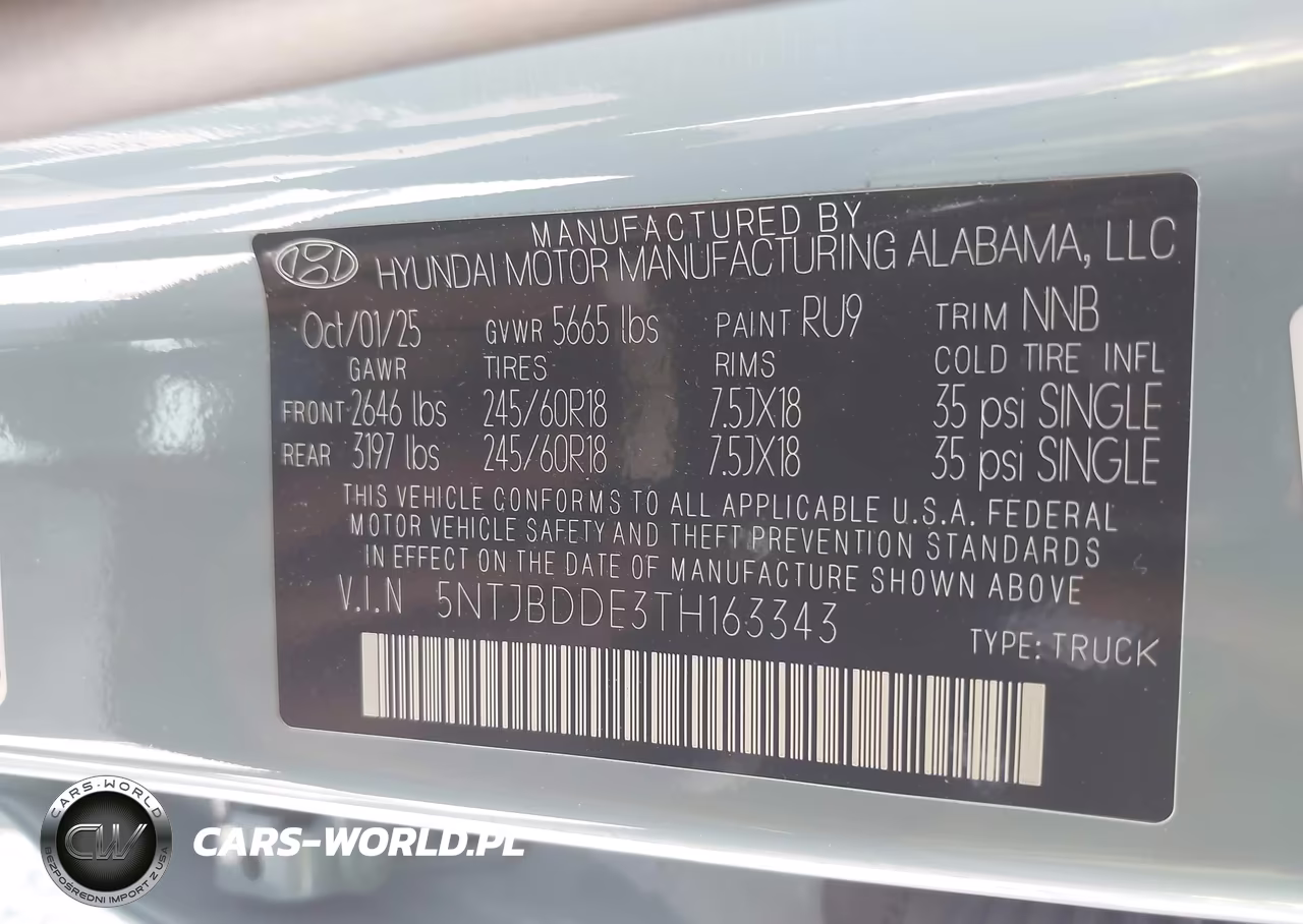 2026 Hyundai Santa Cruz Sel VIN:5NTJBDDE3TH163343 - 9