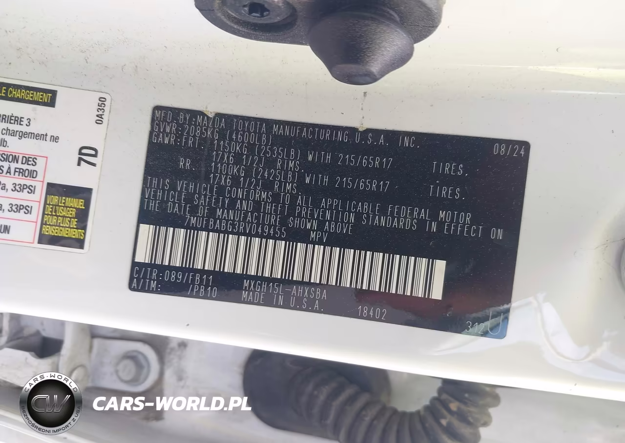 2024 Toyota Corolla Cross Hybrid Se VIN:7MUFBABG3RV049455 - 9