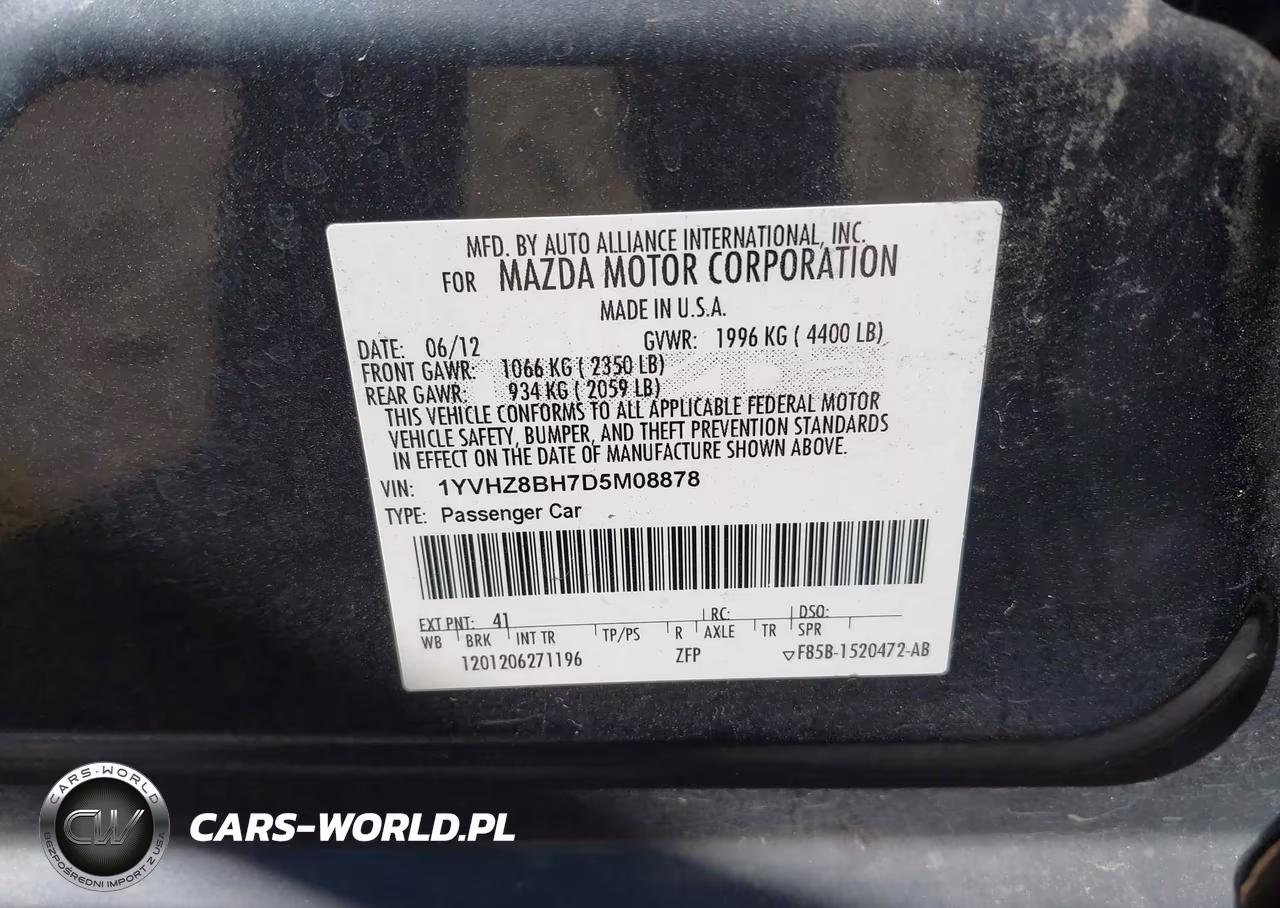 2013 Mazda Mazda6 I Sport VIN:1YVHZ8BH7D5M08878 - 9