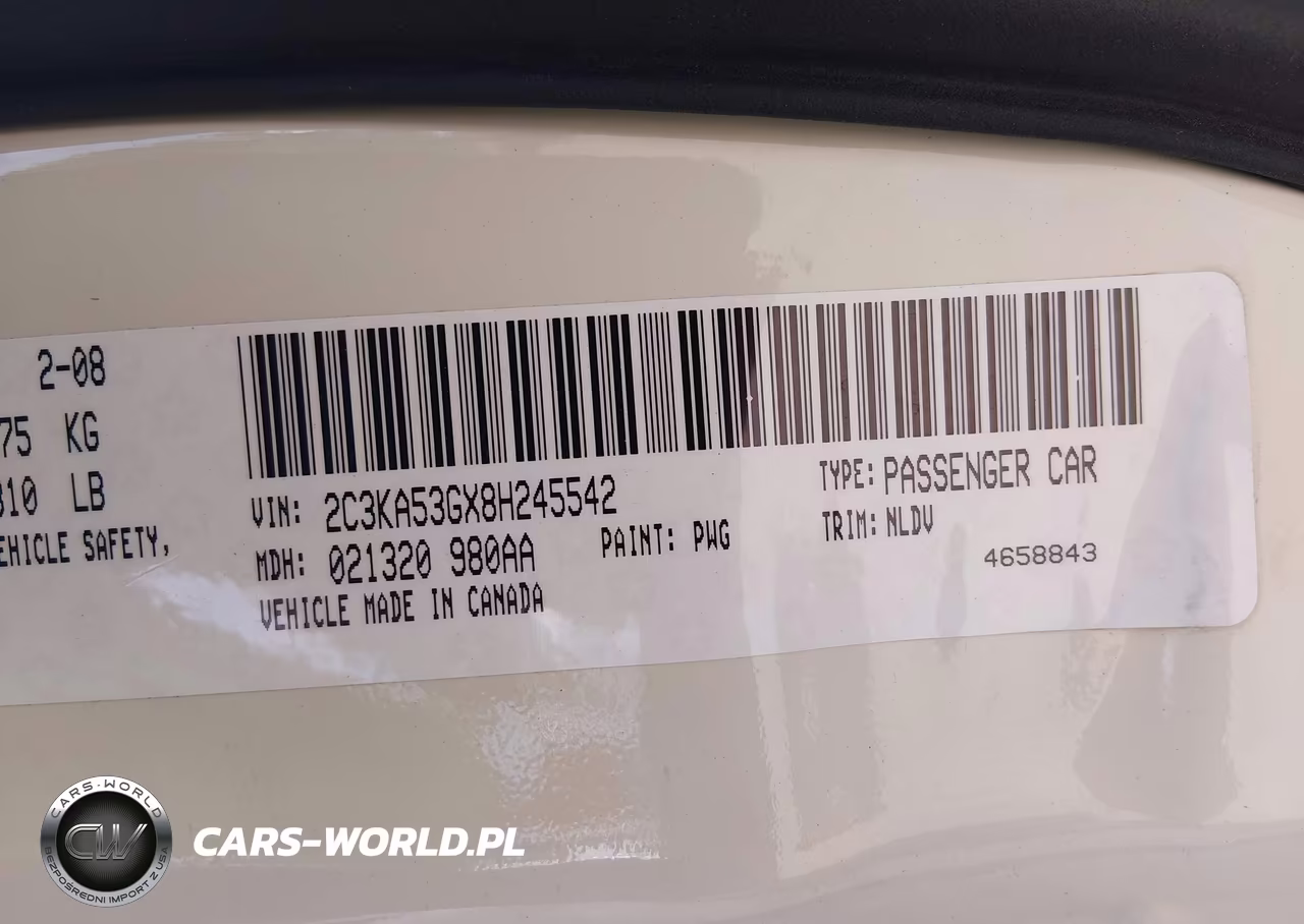 2008 Chrysler 300 Touring VIN:2C3KA53GX8H245542 - 9