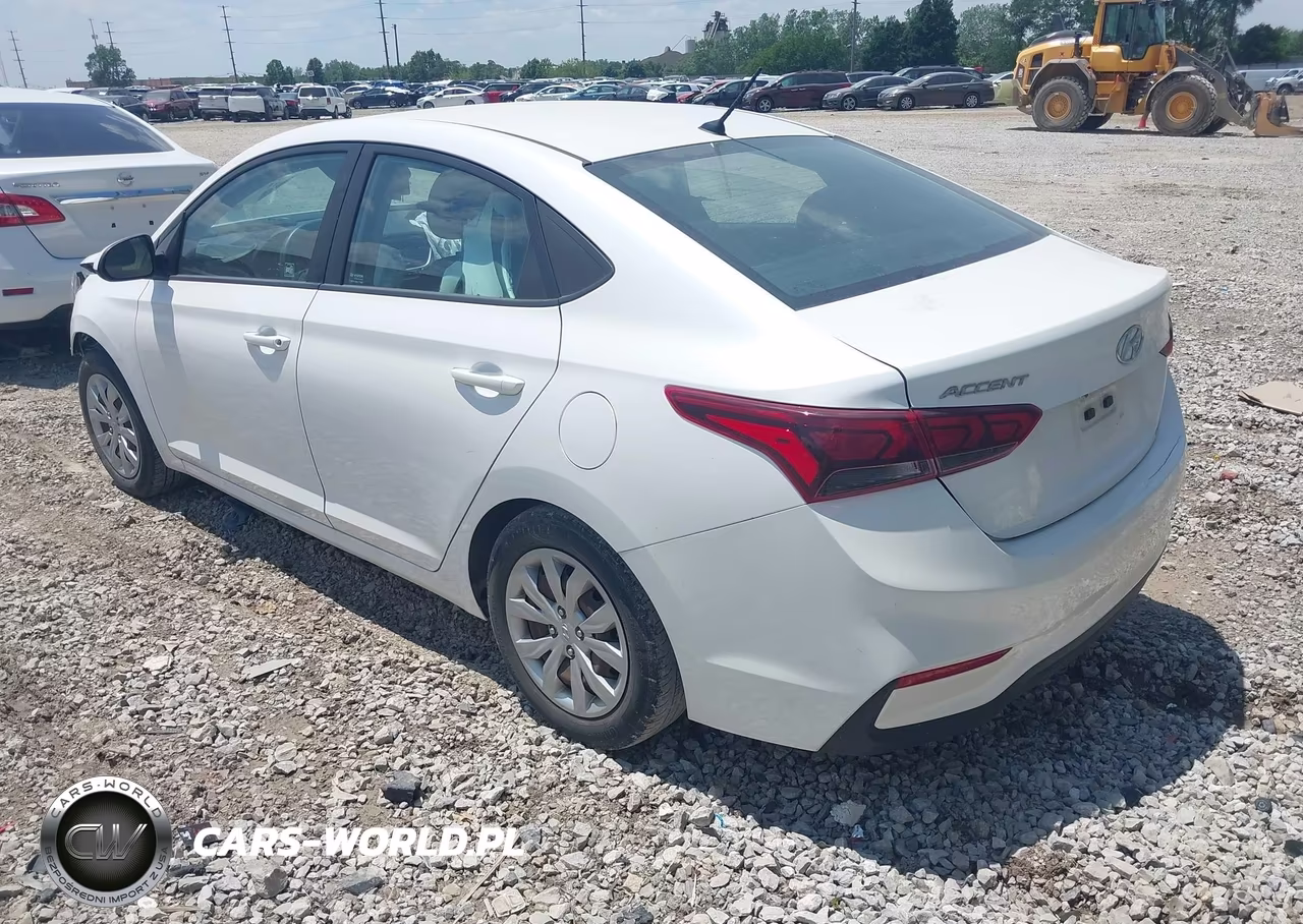 2021 Hyundai Accent Se VIN:3KPC24A61ME139049 - 3