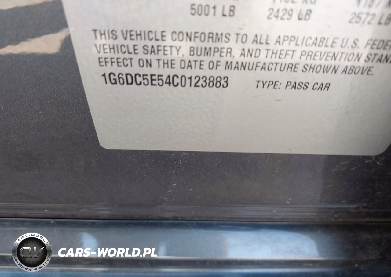 2012 Cadillac Cts Standard VIN:1G6DC5E54C0123883 - 9