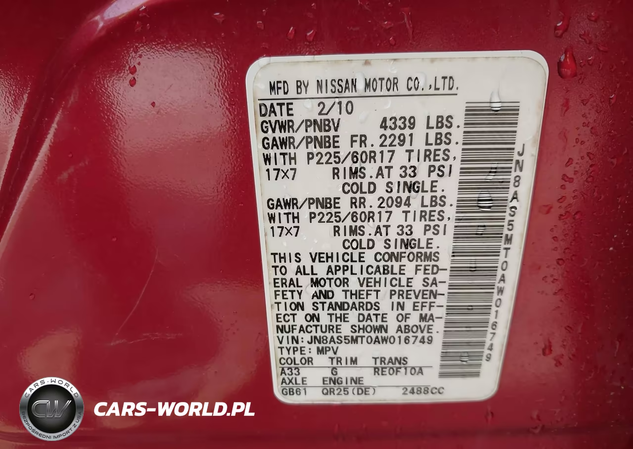 2010 Nissan Rogue Sl VIN:JN8AS5MT0AW016749 - 9