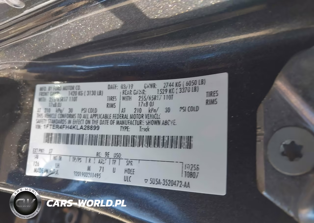 2019 Ford Ranger Xlt VIN:1FTER4FH4KLA28899 - 9