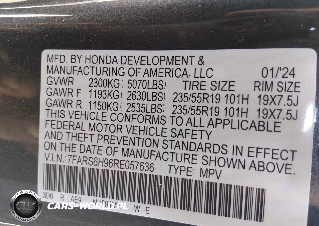2024 Honda Cr-V Hybrid Sport Touring VIN:7FARS6H96RE057636 - 9