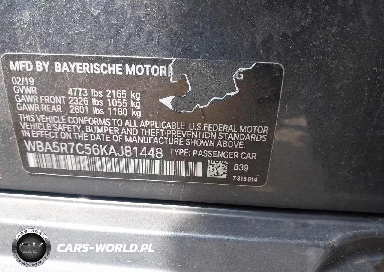 2019 BMW 330I xDrive VIN:WBA5R7C56KAJ81448 - 9