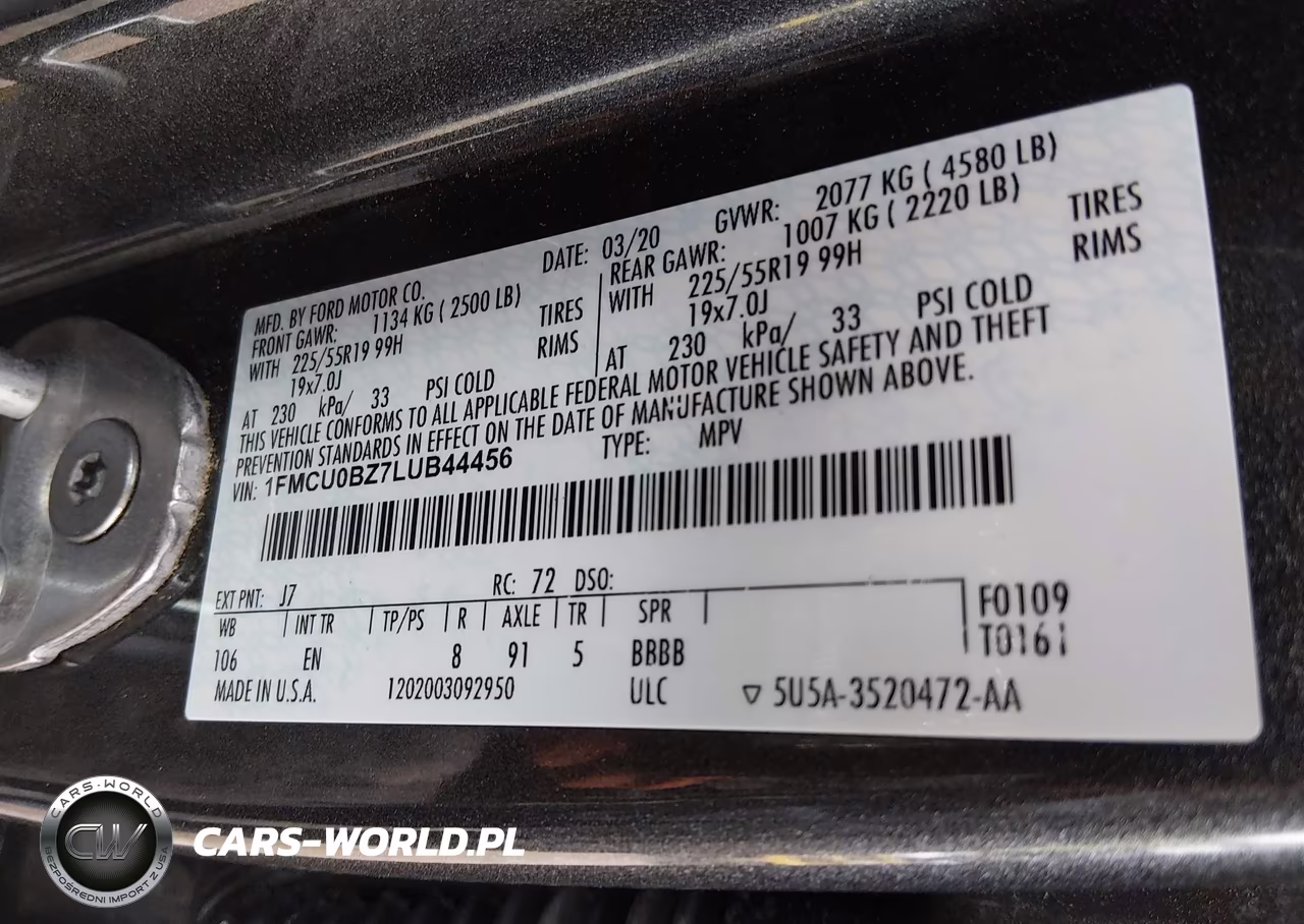 2020 Ford Escape Se Sport Hybrid VIN:1FMCU0BZ7LUB44456 - 9