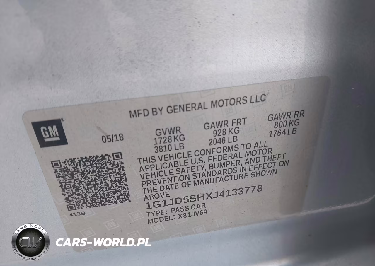 2018 Chevrolet Sonic Lt Auto VIN:1G1JD5SHXJ4133778 - 9