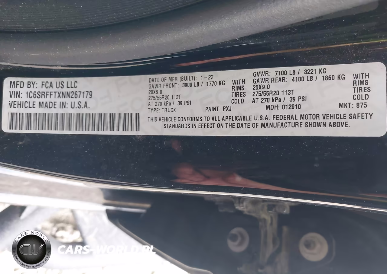2022 Ram 1500 Big Horn 4X4 5'7 Box VIN:1C6SRFFTXNN267179 - 9