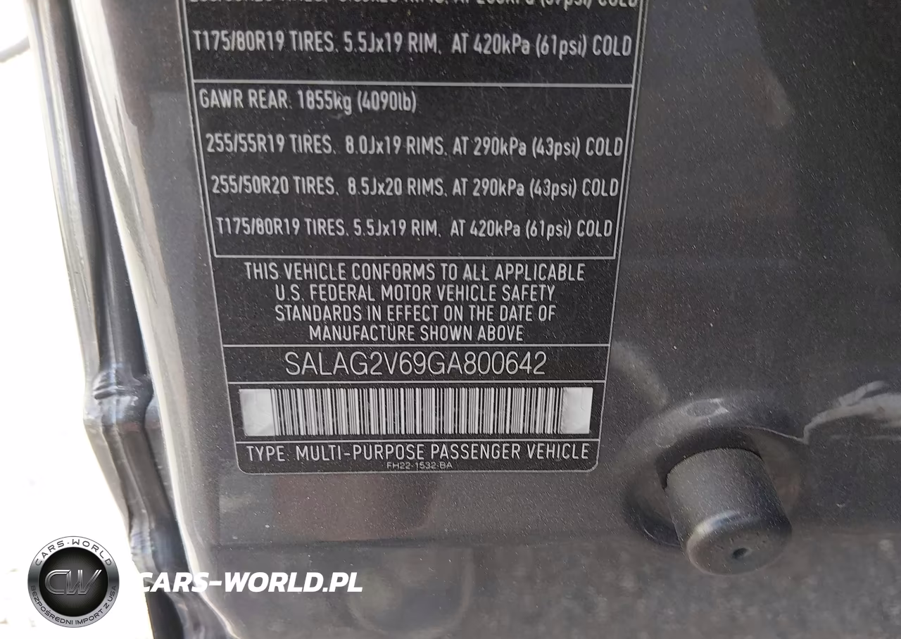 2016 Land Rover Lr4 VIN:SALAG2V69GA800642 - 9
