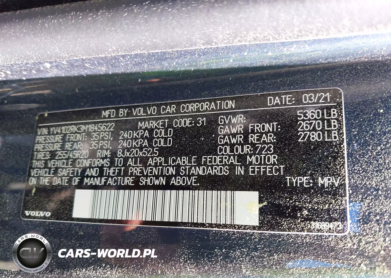 2021 Volvo Xc60 T5 Momentum VIN:YV4102RK3M1845622 - 9