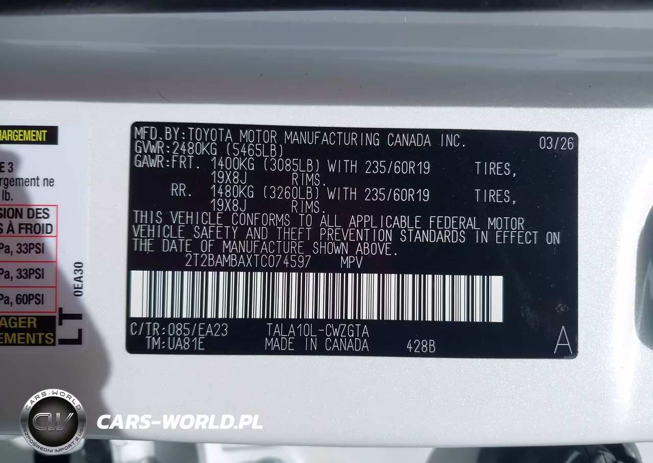 2026 Lexus Rx 350 VIN:2T2BAMBAXTC074597 - 9