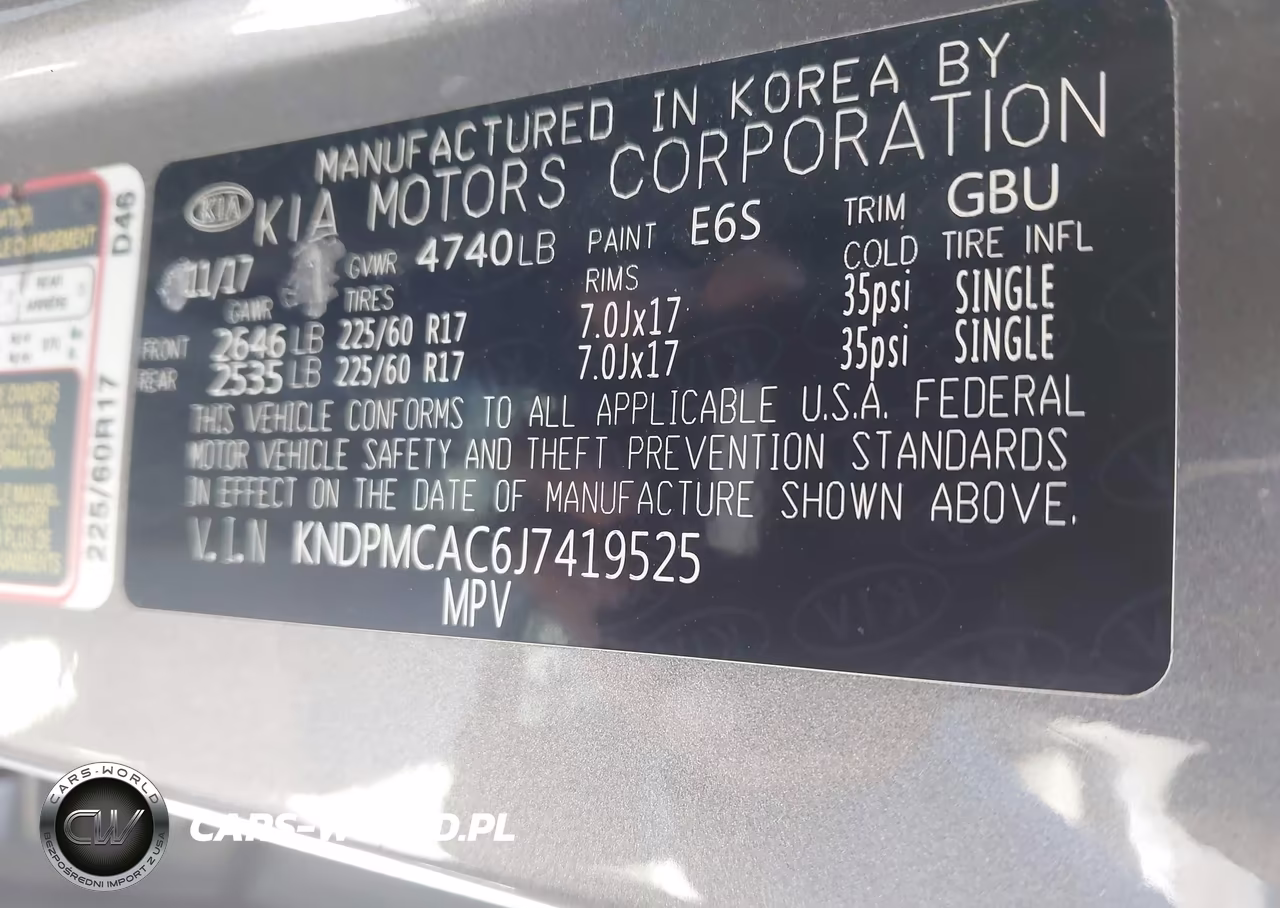 2018 Kia Sportage Lx VIN:KNDPMCAC6J7419525 - 9