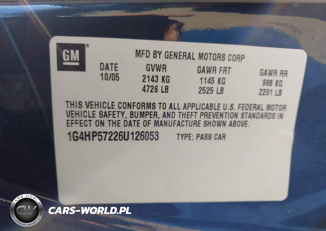 2006 Buick Lucerne Cx VIN:1G4HP57226U126053 - 9
