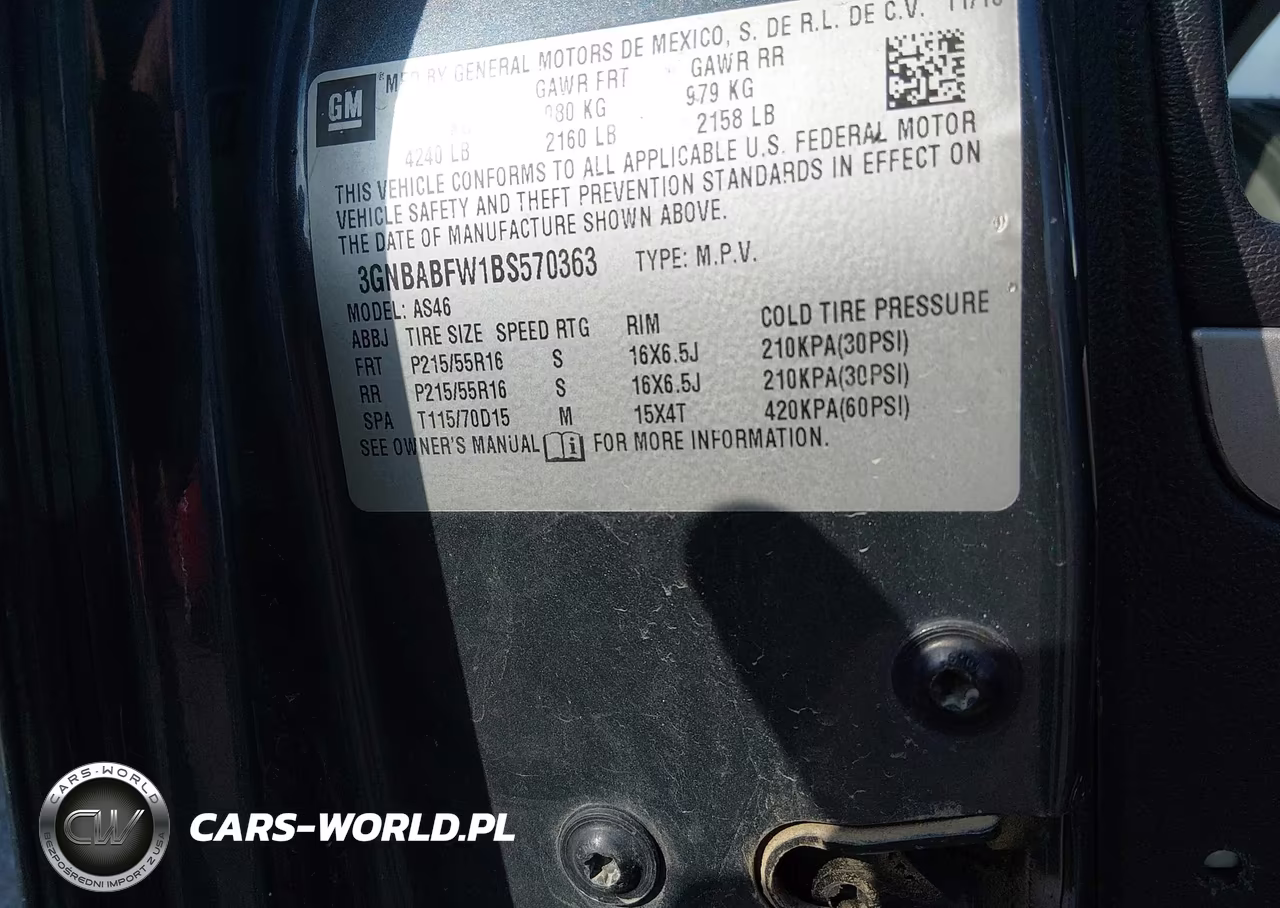 2011 Chevrolet Hhr Lt VIN:3GNBABFW1BS570363 - 9