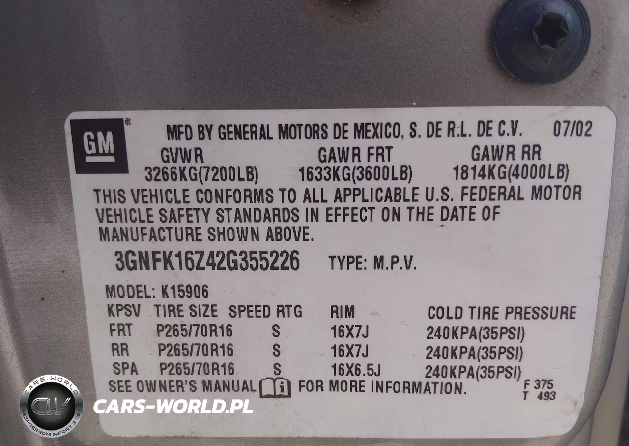 2002 Chevrolet Suburban 1500 Lt VIN:3GNFK16Z42G355226 - 9