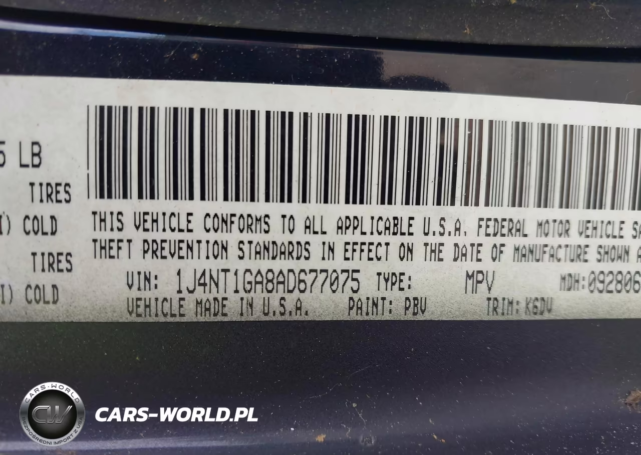 2010 Jeep Patriot Sport VIN:1J4NT1GA8AD677075 - 9