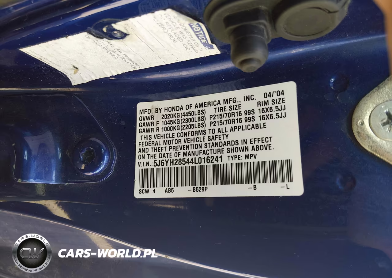 2004 Honda Element Ex VIN:5J6YH28544L016241 - 9