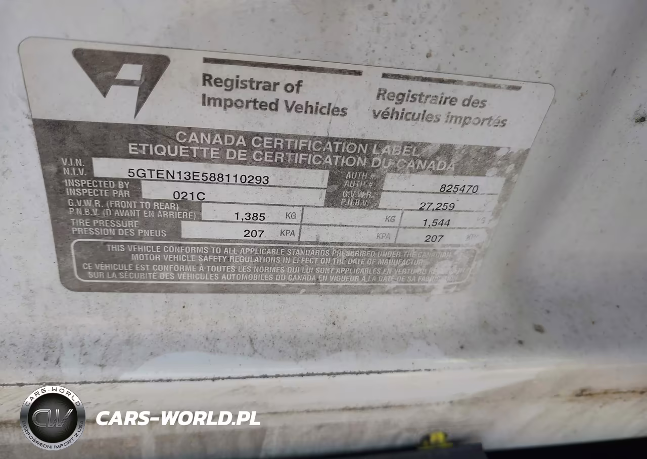 2008 Hummer H3 Suv VIN:5GTEN13E588110293 - 9