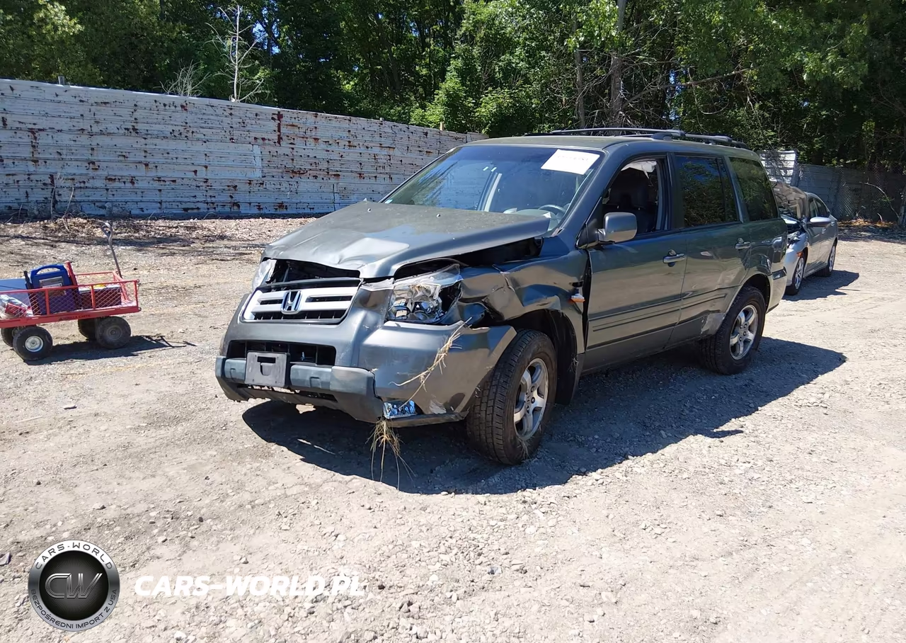 2007 Honda Pilot Ex-L VIN:5FNYF18587B025389 - 2