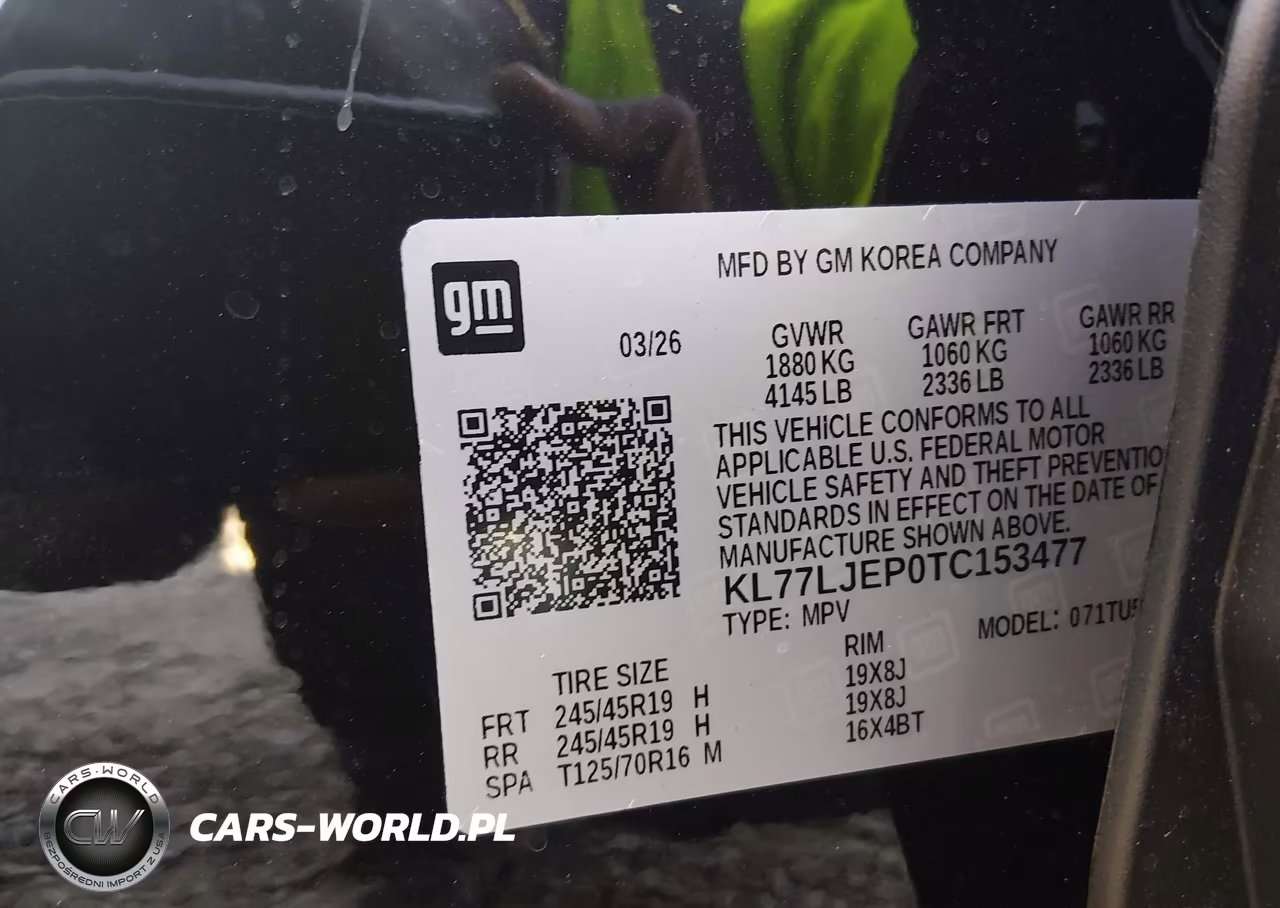 2026 Chevrolet Trax Fwd 2Rs VIN:KL77LJEP0TC153477 - 9