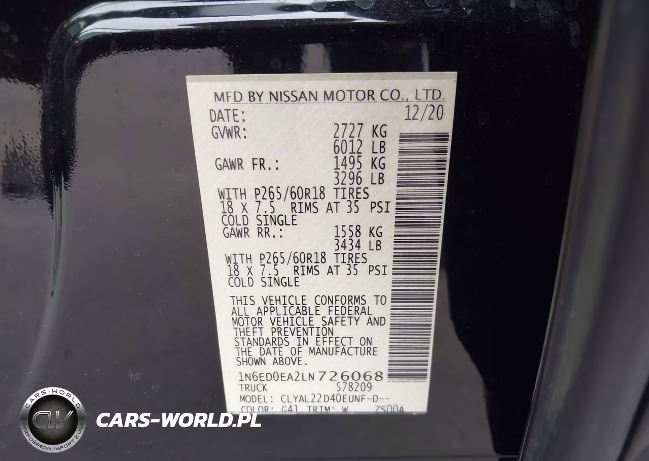2020 Nissan Frontier Sv 4X2 VIN:1N6ED0EA2LN726068 - 9