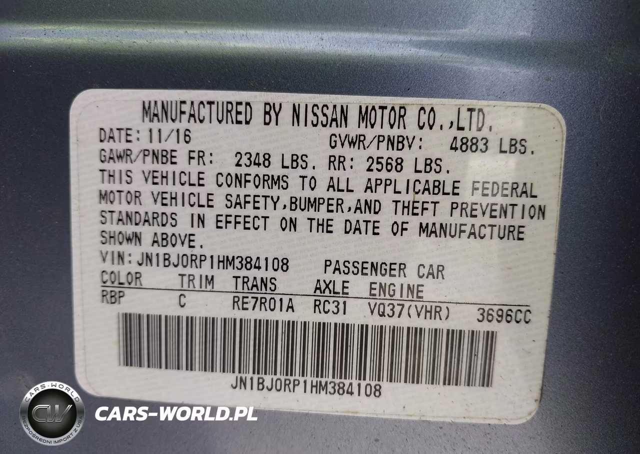 2017 INFINITI QX50 VIN:JN1BJ0RP1HM384108 - 9