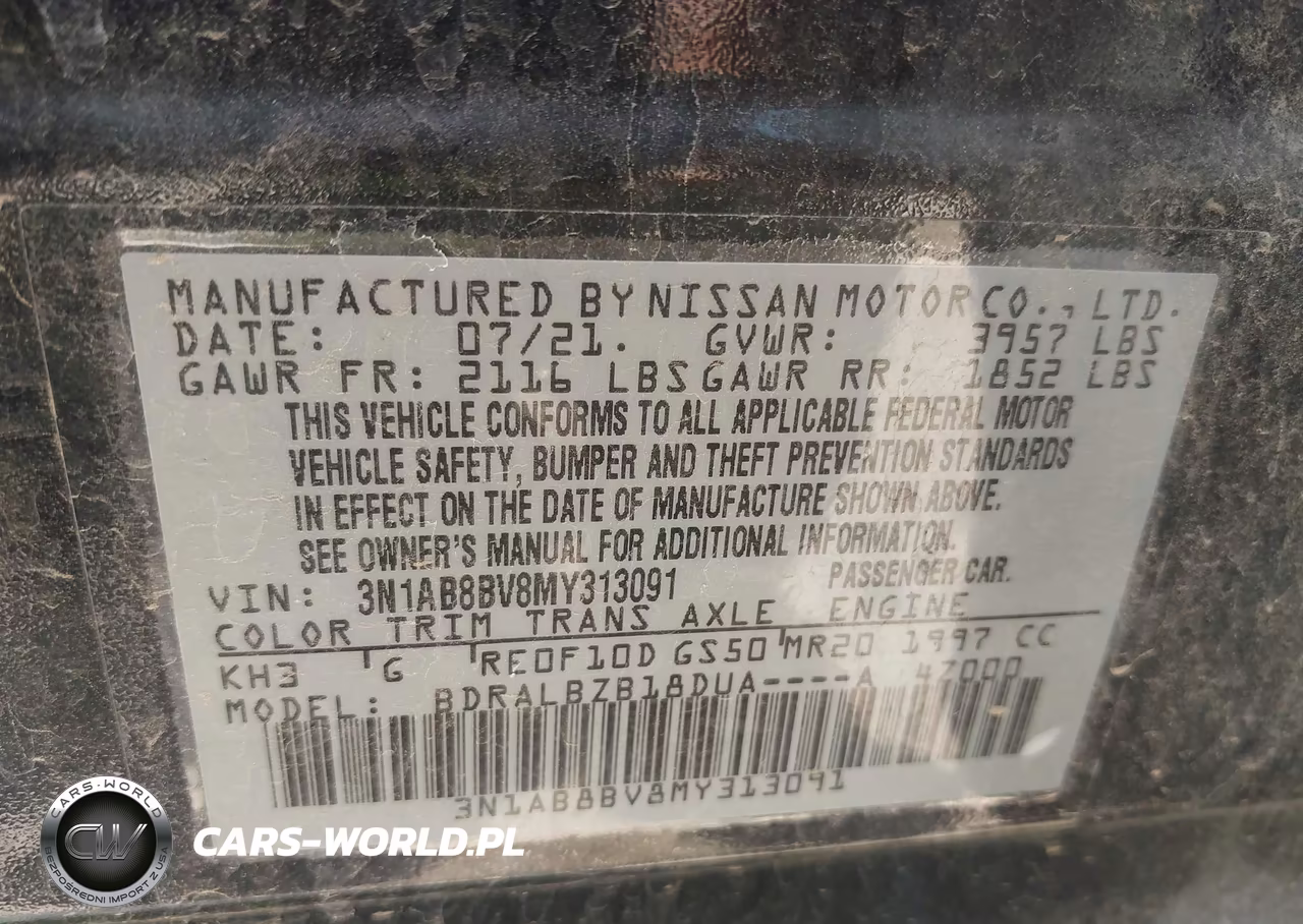 2021 Nissan Sentra S Xtronic Cvt VIN:3N1AB8BV8MY313091 - 9