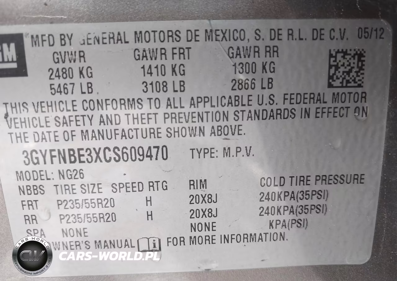 2012 Cadillac Srx Performance Collection VIN:3GYFNBE3XCS609470 - 9