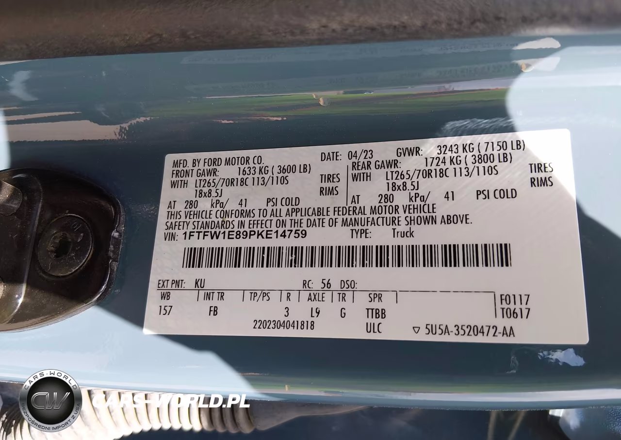2023 Ford F-150 Xlt VIN:1FTFW1E89PKE14759 - 9