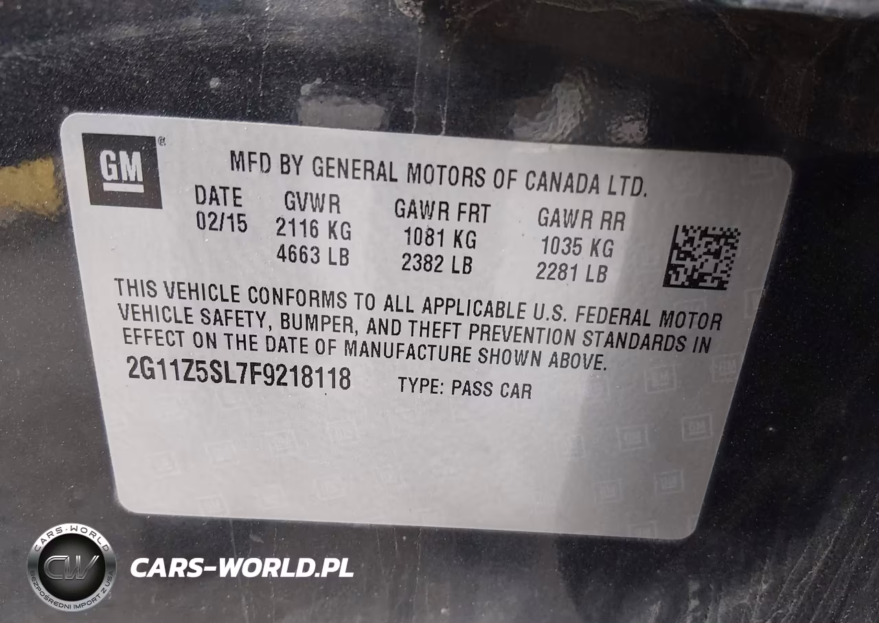 2015 Chevrolet Impala Ls VIN:2G11Z5SL7F9218118 - 9