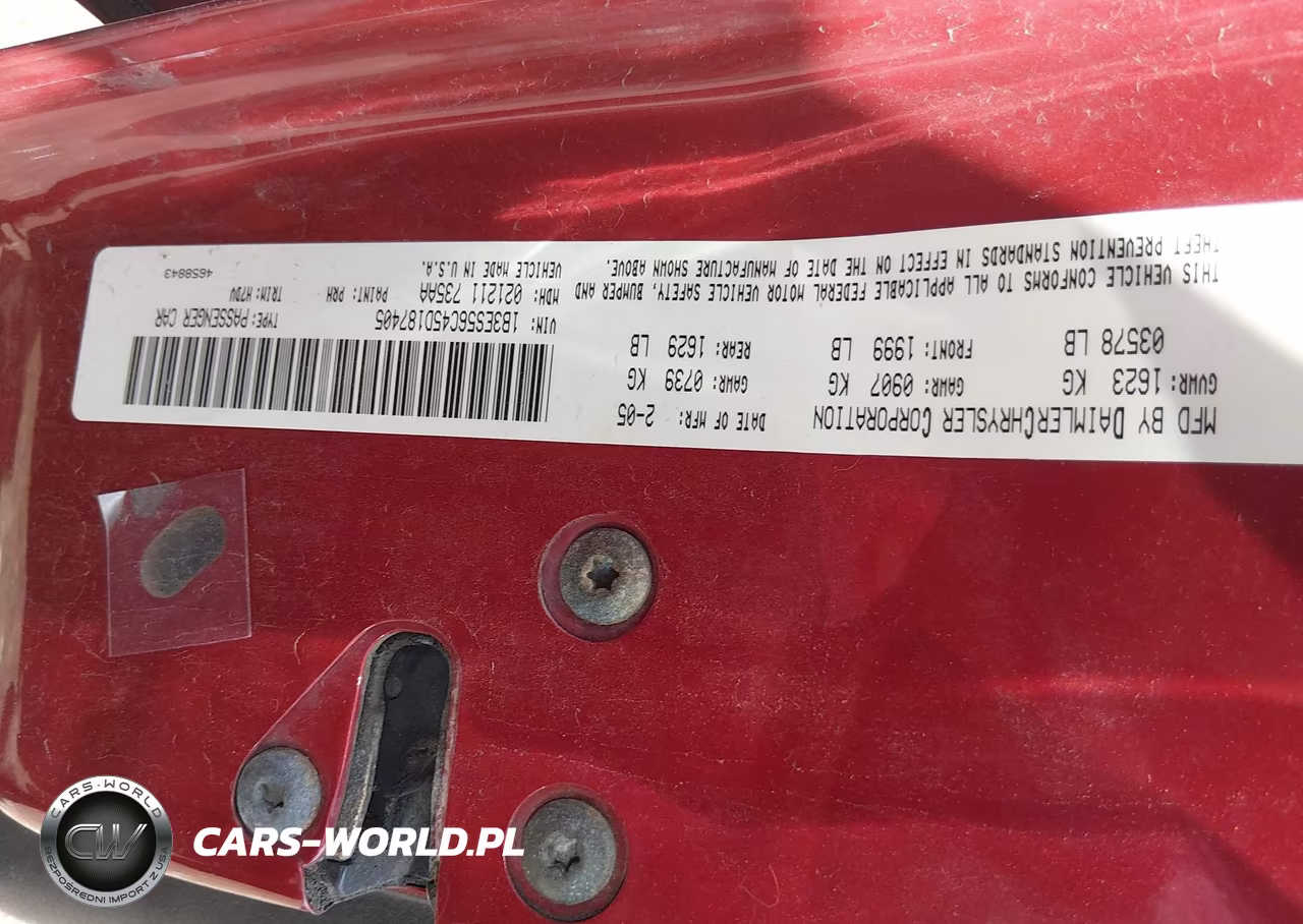 2005 Dodge Neon Sxt VIN:1B3ES56C45D187405 - 9