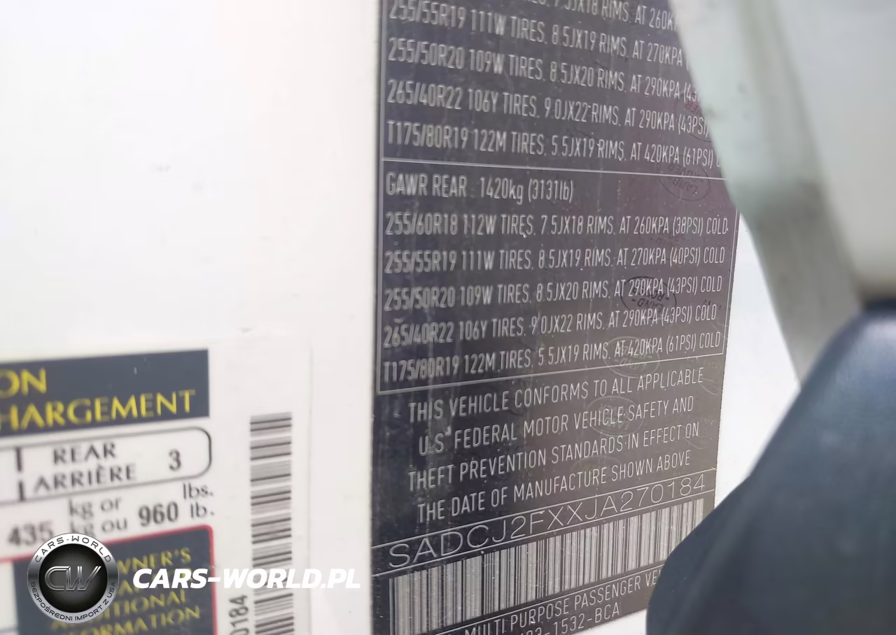2018 Jaguar F-Pace 25T Premium VIN:SADCJ2FXXJA270184 - 9