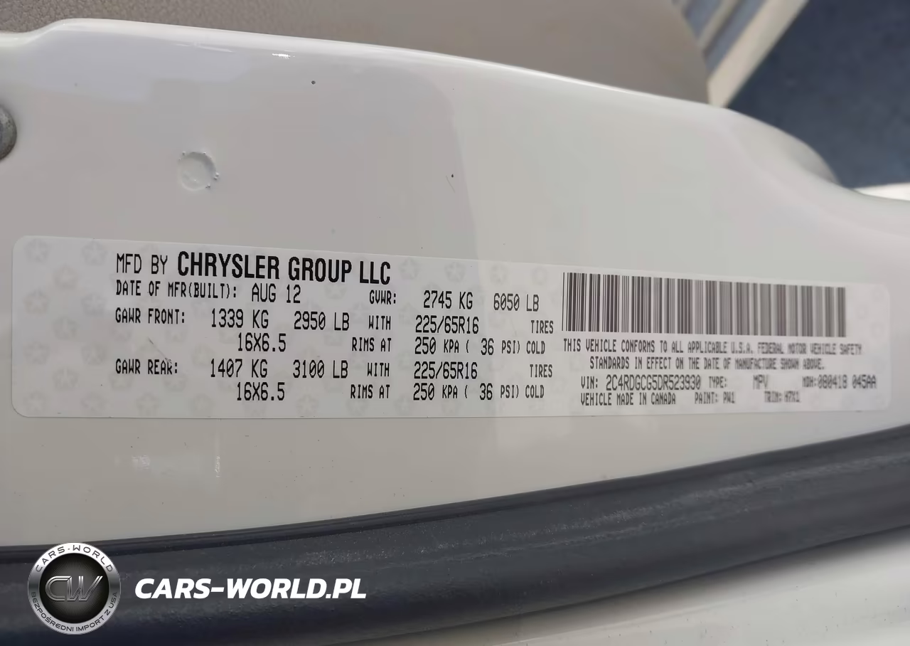 2013 Dodge Grand Caravan Sxt VIN:2C4RDGCG5DR523930 - 9