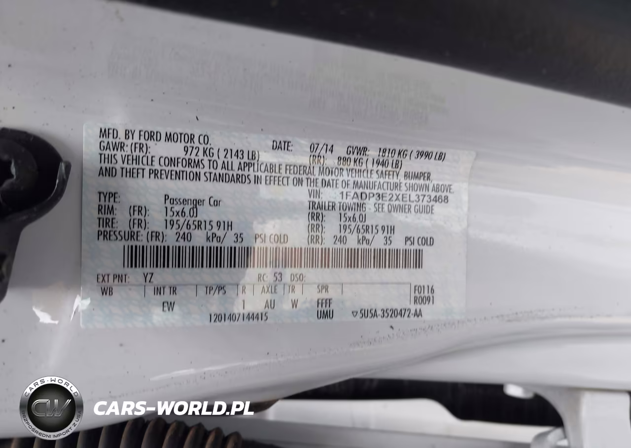2014 Ford Focus S VIN:1FADP3E2XEL373468 - 9