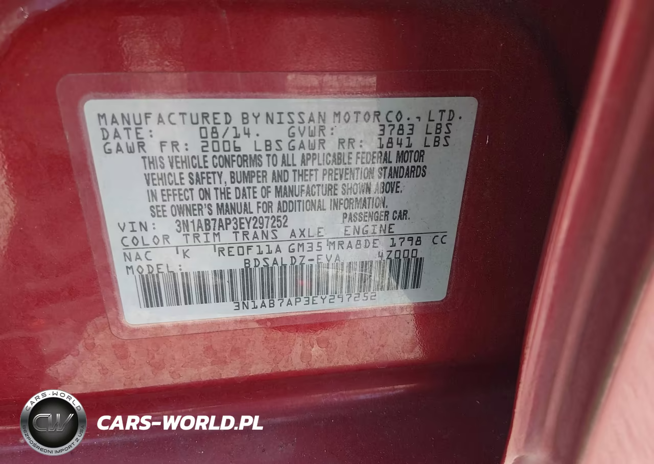 2014 Nissan Sentra Sv VIN:3N1AB7AP3EY297252 - 9