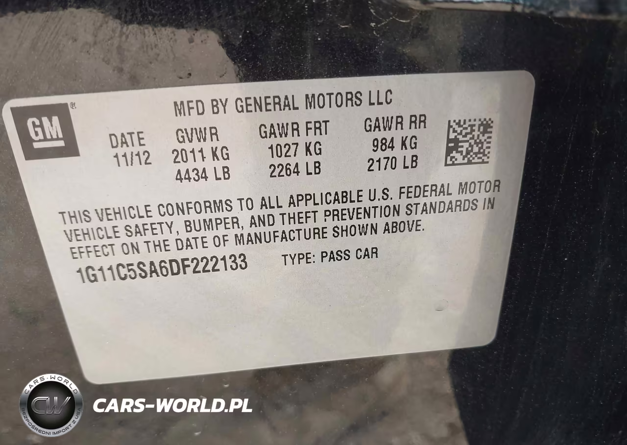 2013 Chevrolet Malibu 1Lt VIN:1G11C5SA6DF222133 - 9