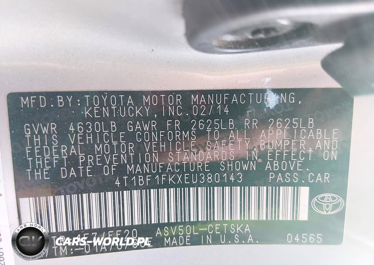2014 Toyota Camry Se VIN:4T1BF1FKXEU380143 - 9