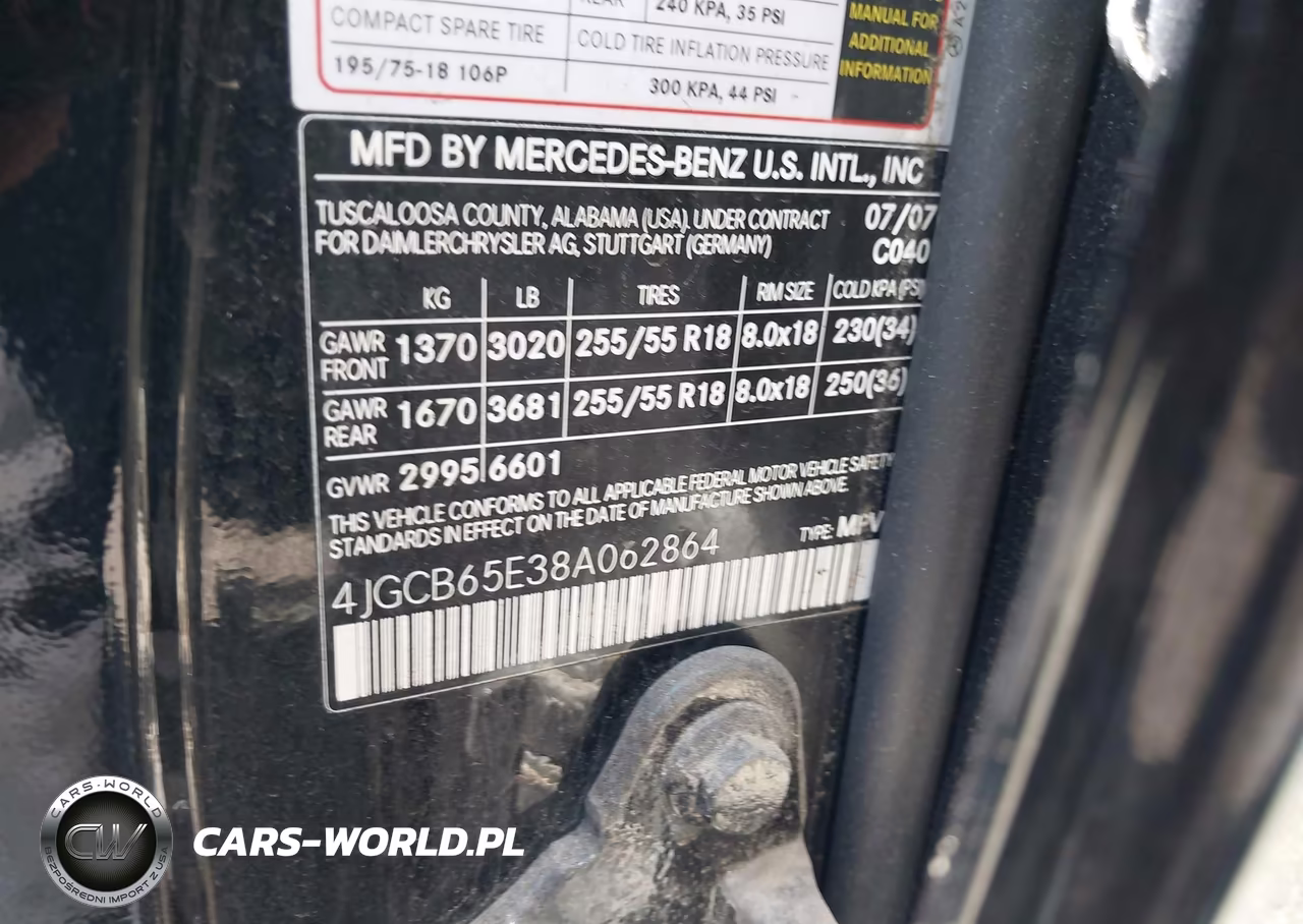 2008 Mercedes-Benz R 350 4Matic VIN:4JGCB65E38A062864 - 9