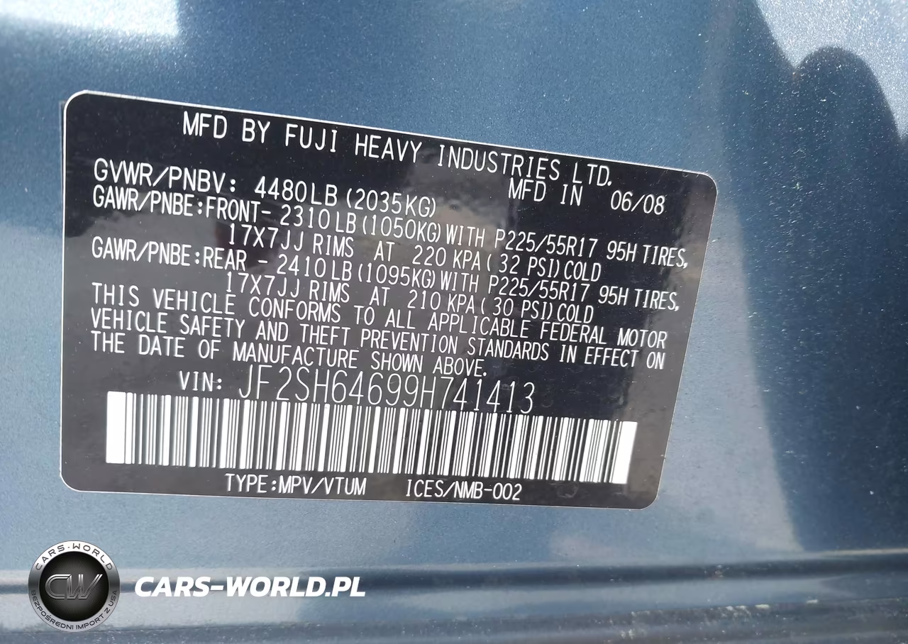 2009 Subaru Forester 2.5X Limited VIN:JF2SH64699H741413 - 9