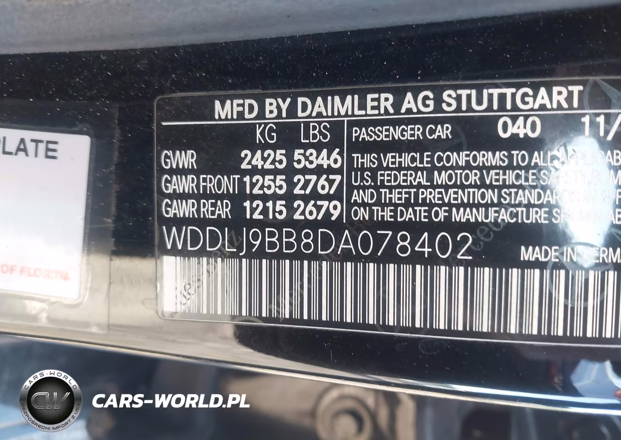 2013 Mercedes-Benz Cls 550 4Matic VIN:WDDLJ9BB8DA078402 - 9