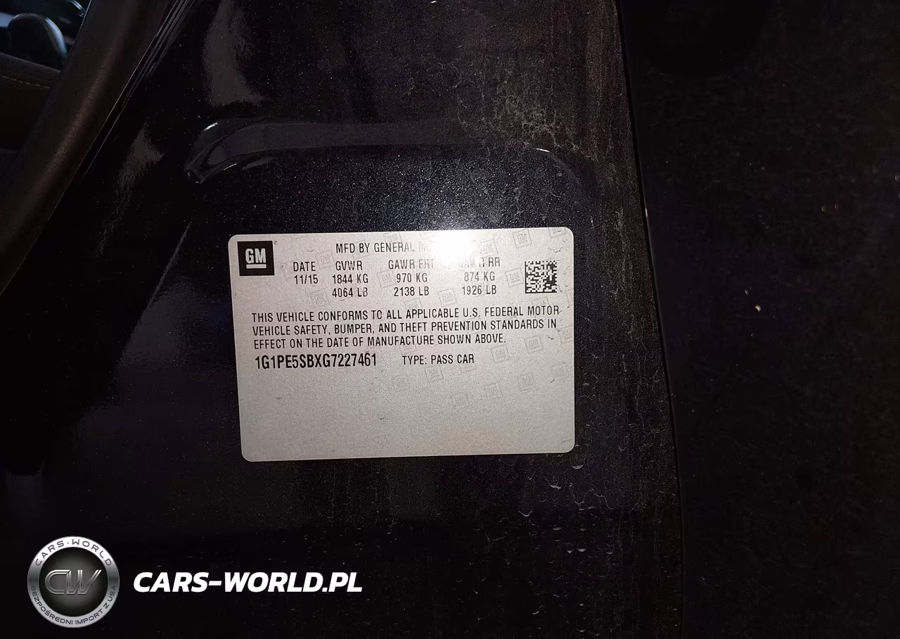 2016 Chevrolet Cruze Limited Lt VIN:1G1PE5SBXG7227461 - 9