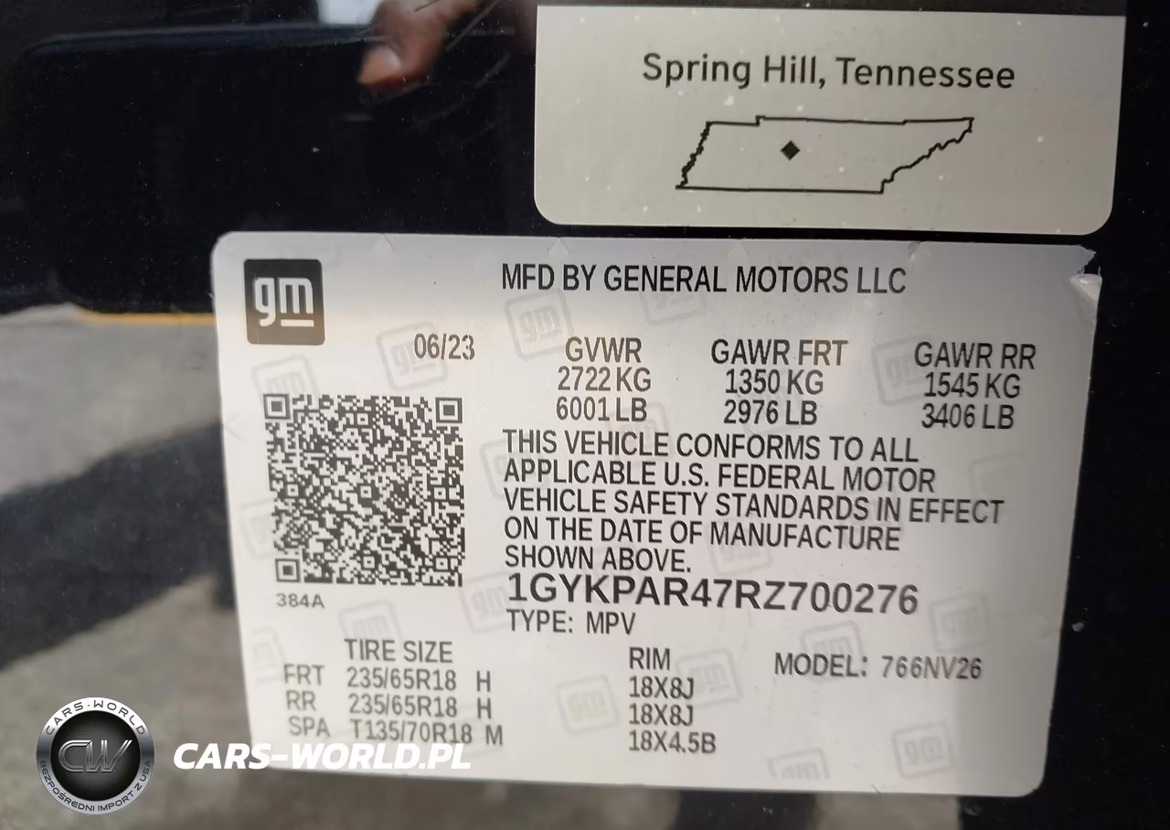 2024 Cadillac Xt6 Fwd Luxury VIN:1GYKPAR47RZ700276 - 9