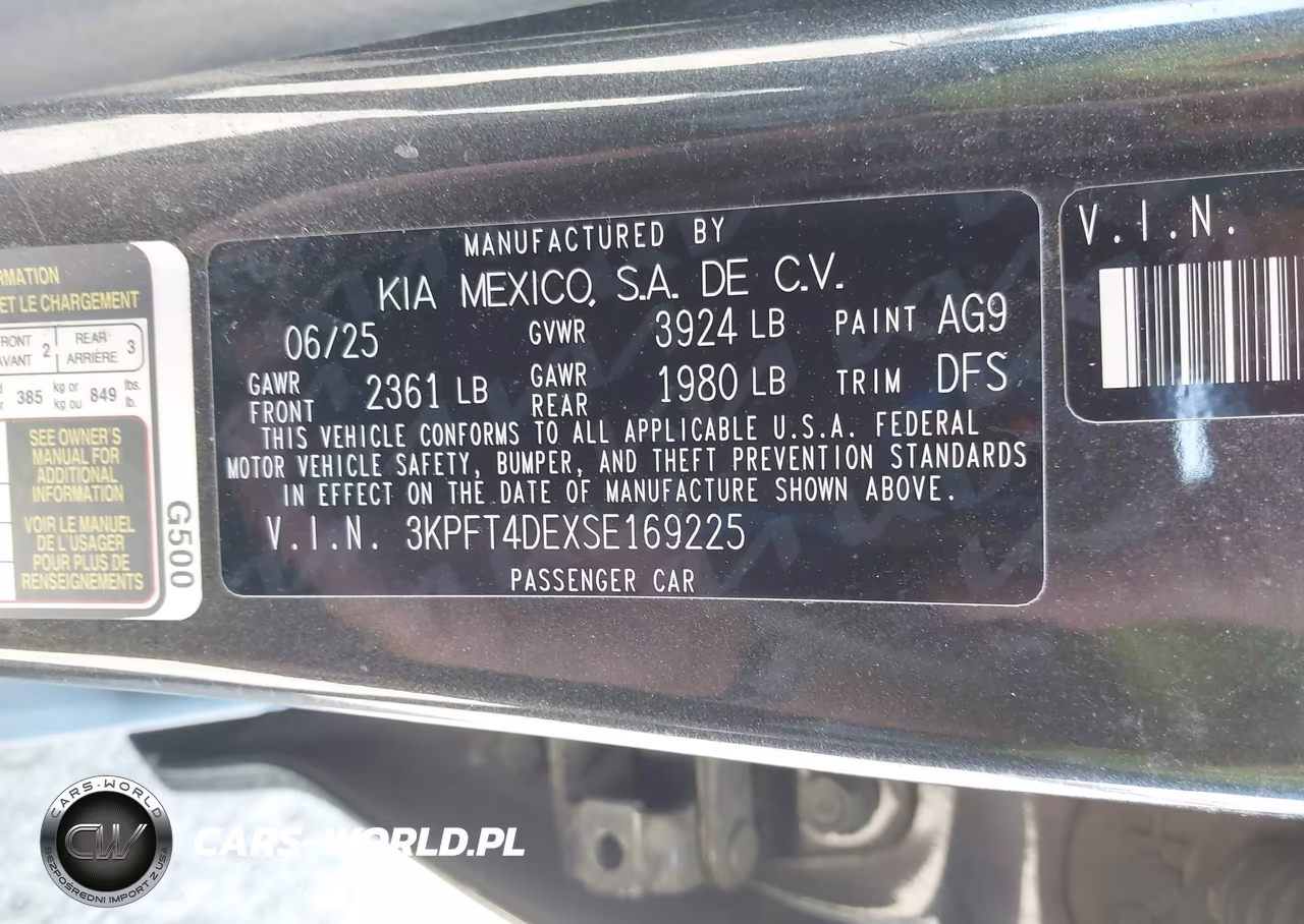 2025 Kia K4 Lxs VIN:3KPFT4DEXSE169225 - 9