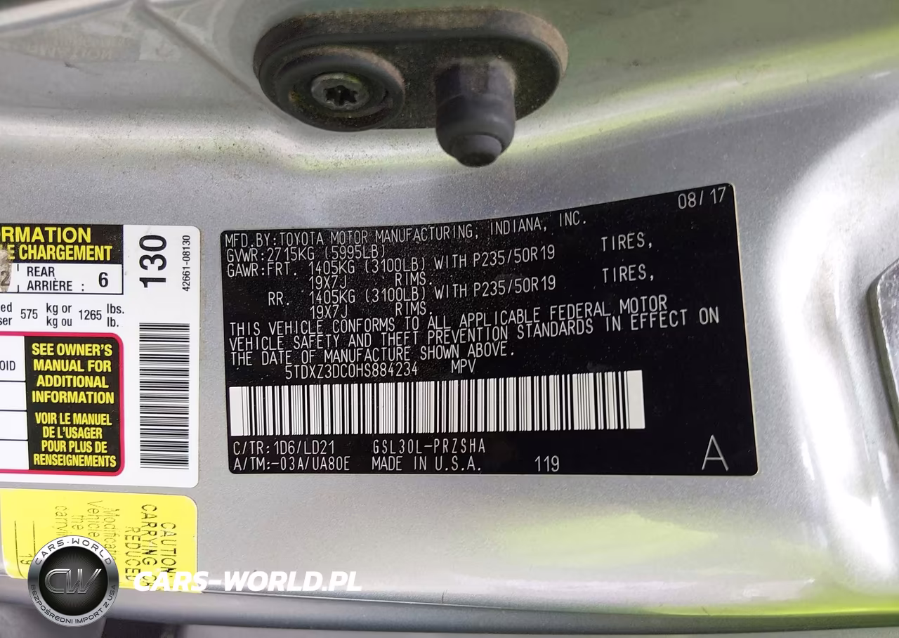 2017 Toyota Sienna Se Premium 8 Passenger VIN:5TDXZ3DC0HS884234 - 9