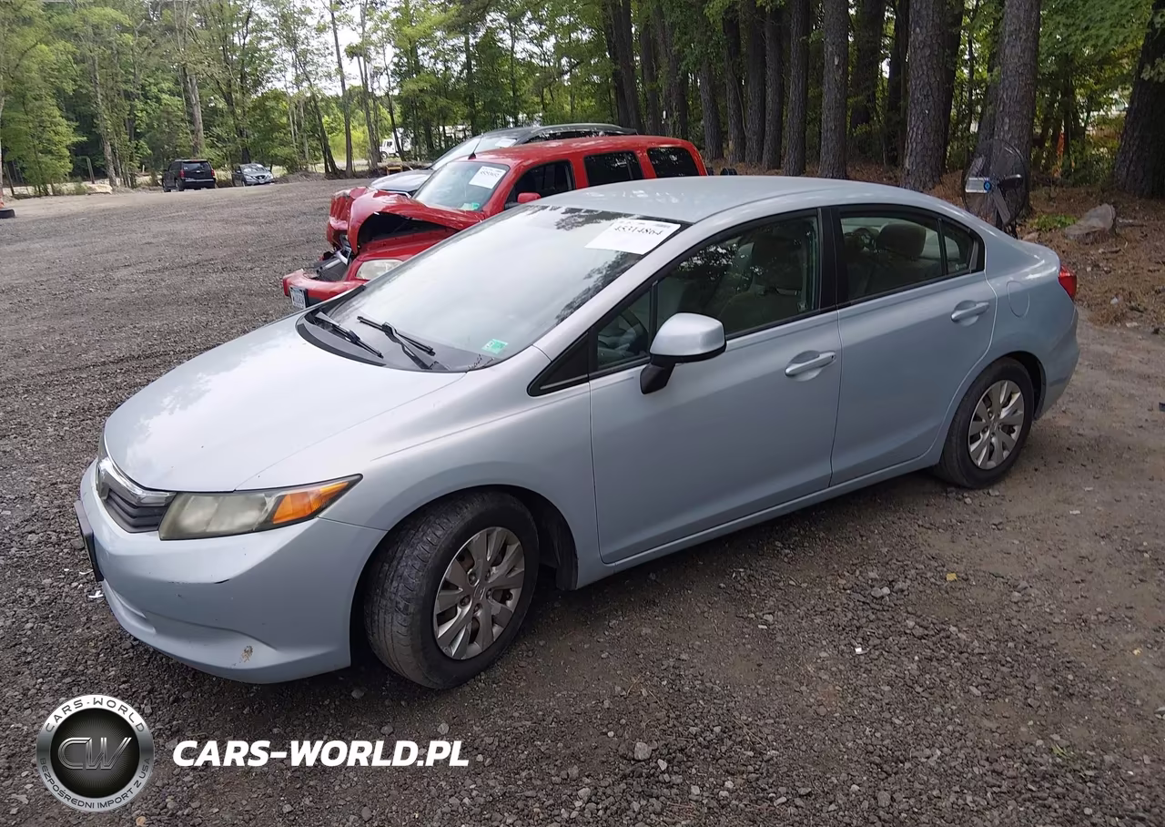 2012 Honda Civic Lx VIN:2HGFB2F58CH562538 - 2