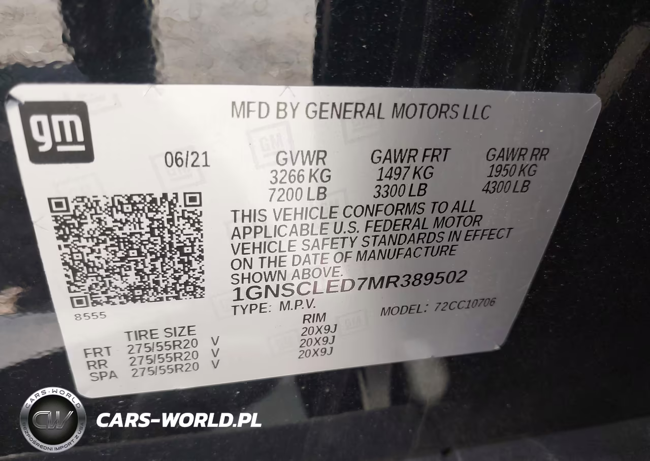 2021 Chevrolet Tahoe 2Wd Commercial Fleet VIN:1GNSCLED7MR389502 - 9