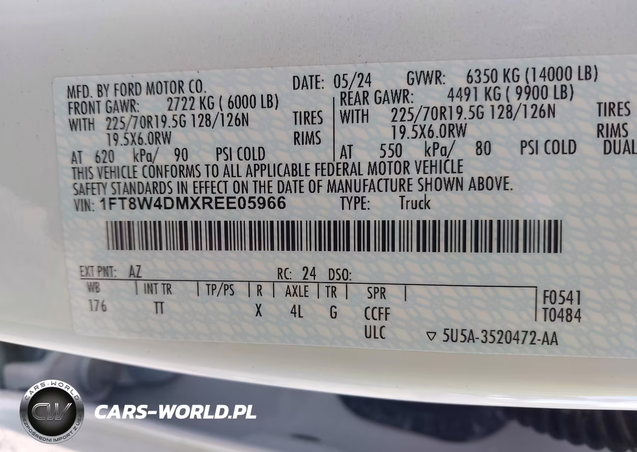 2024 Ford F-450 Limited VIN:1FT8W4DMXREE05966 - 9