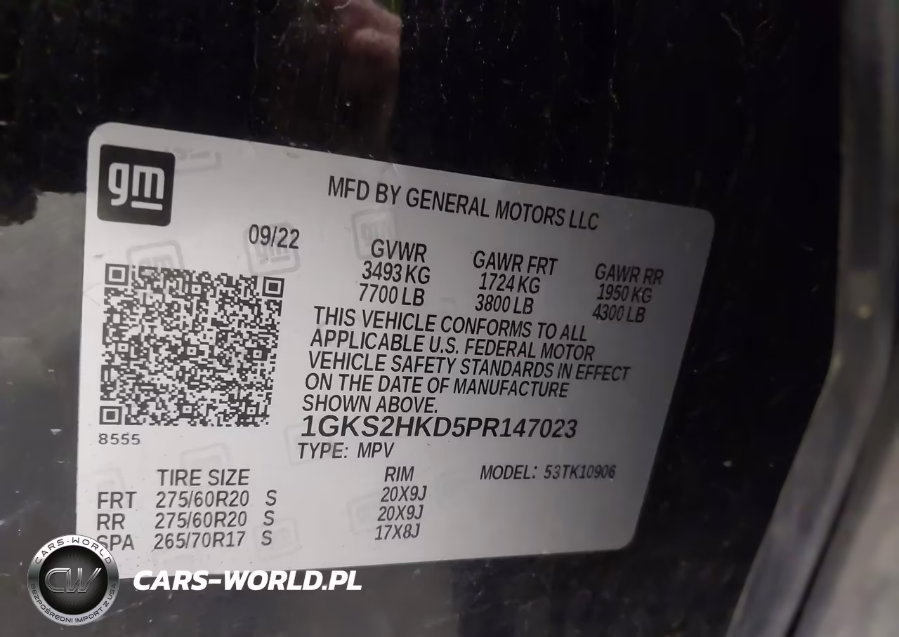 2023 GMC Yukon Xl 4Wd At4 VIN:1GKS2HKD5PR147023 - 9
